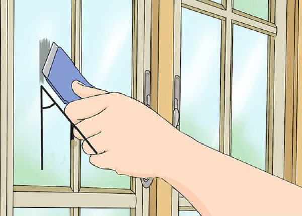 cách xử lý sự cố sơn dính cửa kính